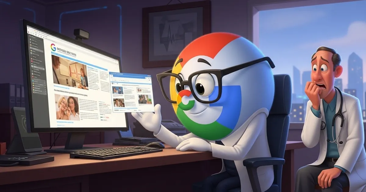 Como o Google avalia sites médicos: YMYL e E-E-A-T na prática